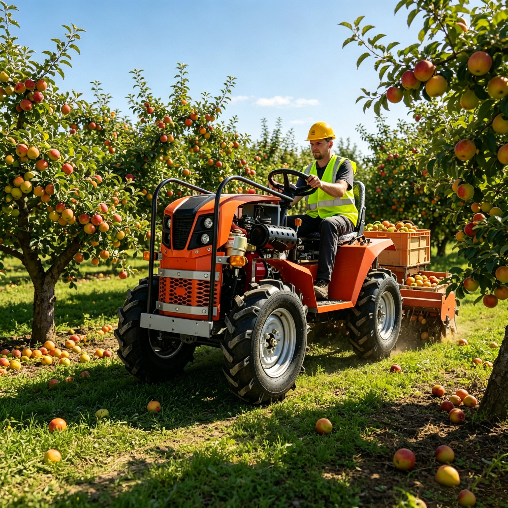 Agriculture Farming Working - Low Maintenance Compact Agricultural Wheel Tractor