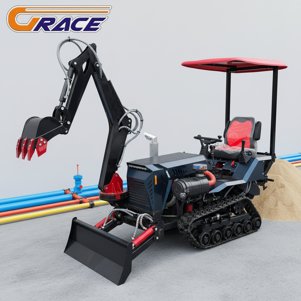 Agriculture Farming Working - Small 35HP Crawler Tractor Agricultural Track