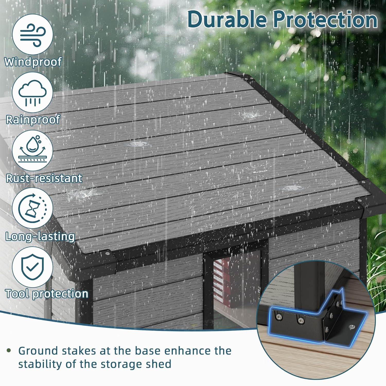 6X4 FT Outdoor Shed, Plastic S - Farming And Agriculture 评论和价格