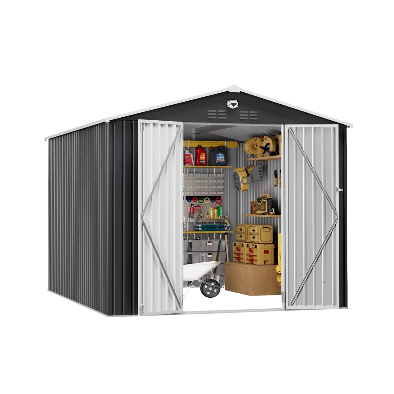 10x12 FT Metal Outdoor Storage - Farming And Agriculture 评论和价格