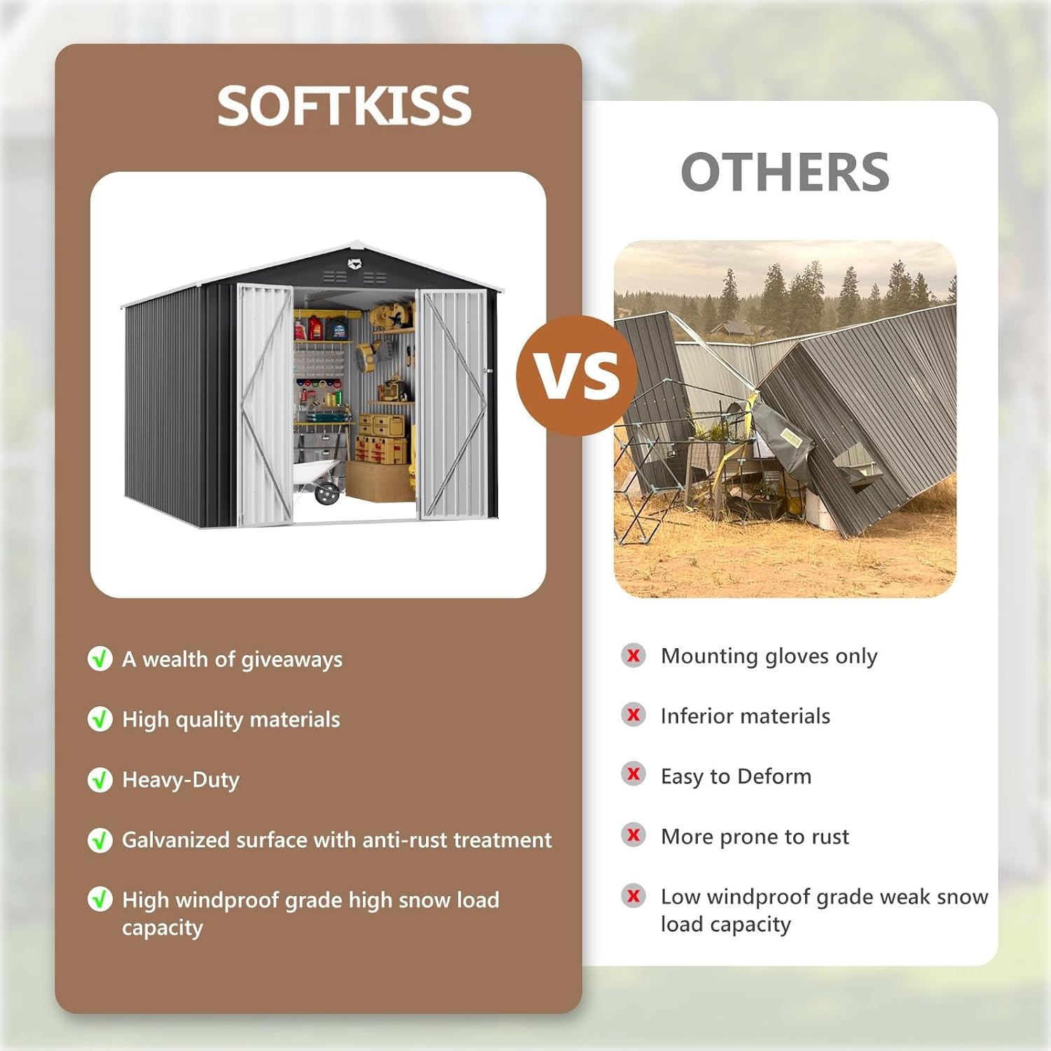 10x12 FT Metal Outdoor Storage - Farming And Agriculture 评论和价格