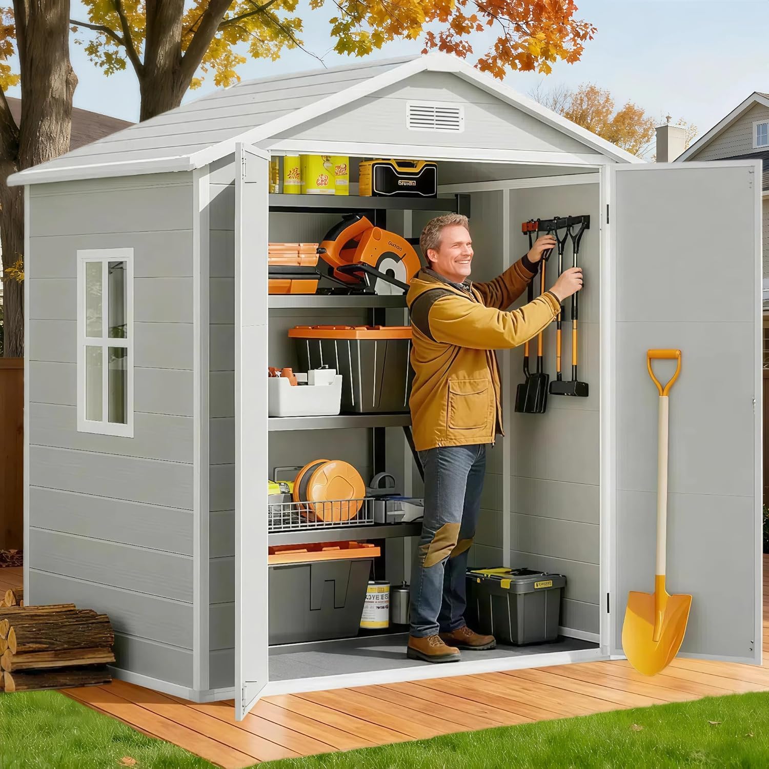All-Weather Resin Outdoor Stor - Farming And Agriculture 评论和价格