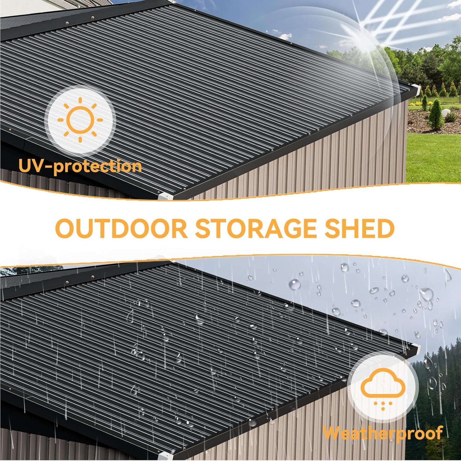 10 x 12FT Outdoor Storage Shed - Farming And Agriculture 评论和价格