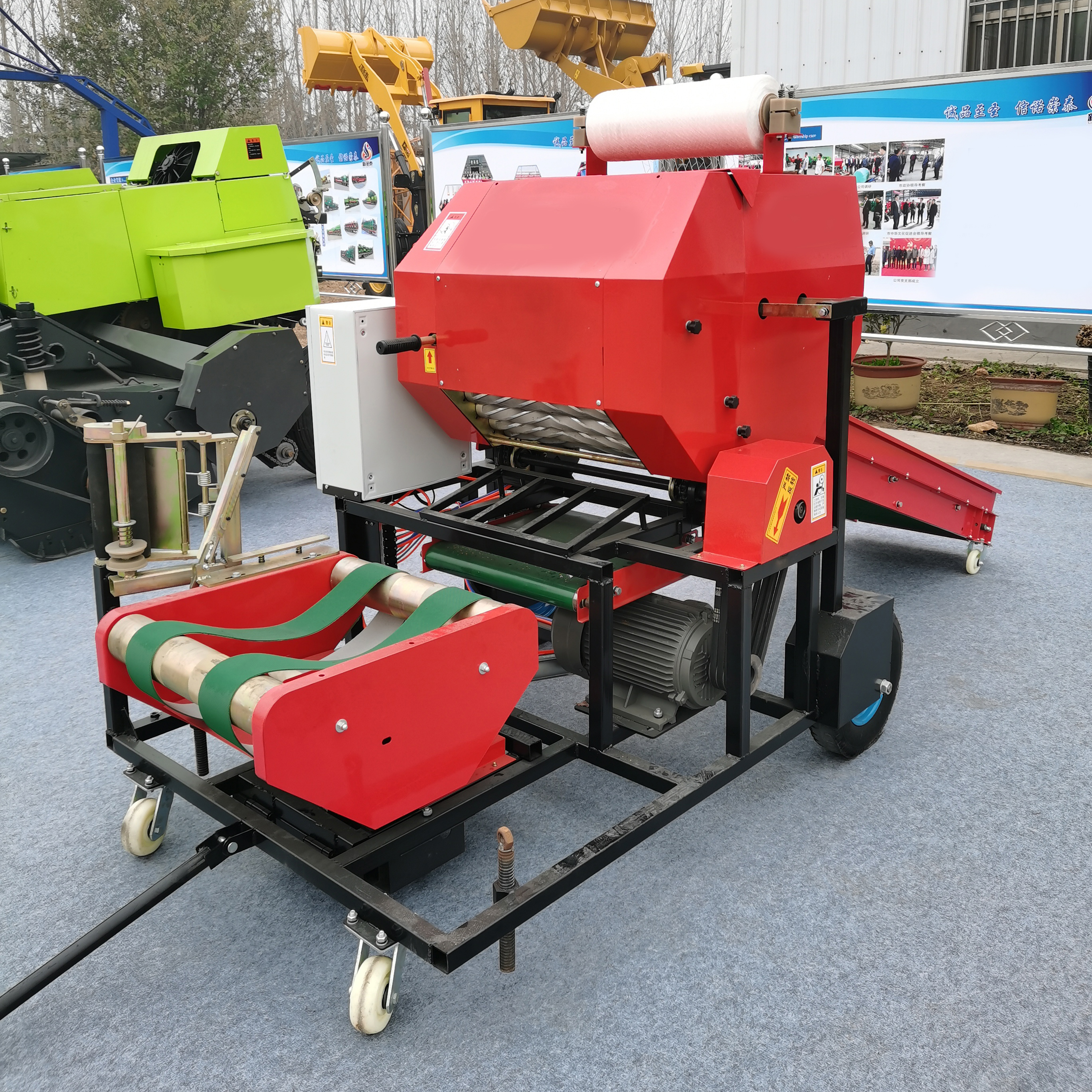 Green Storage Corn Stalk Baler - Silage Baler Machine 评论和价格