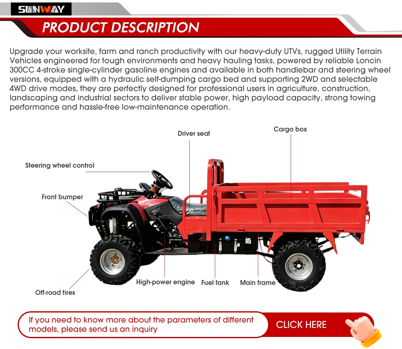 China Factory Four Wheel Drive - Agriculture Farming Working 评论和价格